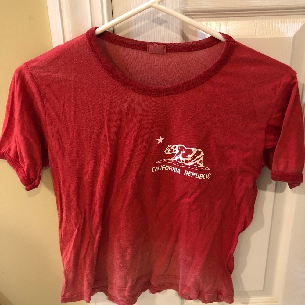NWOT California Republic Cropped Tee
